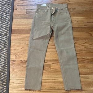 GAP Tan Button-Fly Jeans
